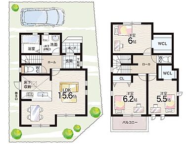 ○和坂小学校・・・徒歩4分 ○野々池中学校・・・徒歩24分 