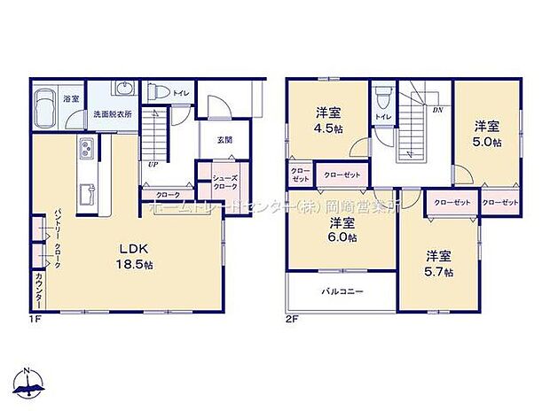 (1号棟)、価格4180万円、4LDK、土地面積117.01m2、建物面積101.45m2
