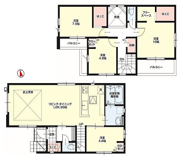 (1号棟)、価格4099万円、4LDK、土地面積130.17m2、建物面積104.11m2