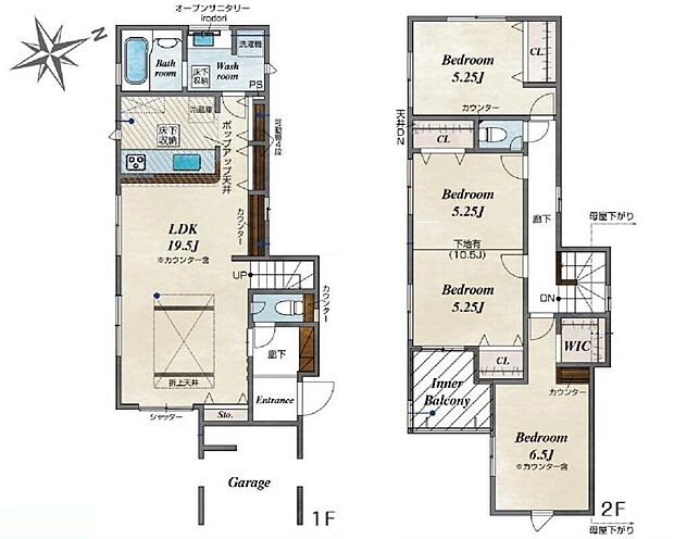 (1号棟)、価格3690万円、3LDK、土地面積114.34m2、建物面積115.51m2