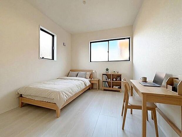 充分な広さと収納機能を備えた部屋はお子様の自発性と成長を促します。※家具をCGで加工しています。家具付き販売ではございません。
