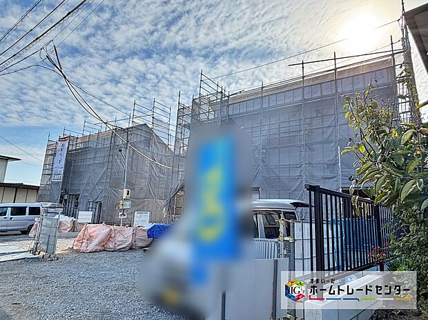 【現地外観写真】住宅の構造や設備仕様などのご質問はいつでもお気軽にお問い合わせ下さいませ☆資料もお送りいたします♪