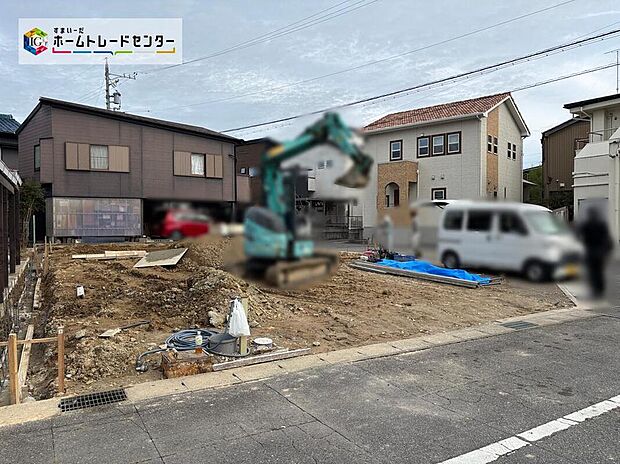 【現地外観写真】完成に向けて現在建築工事中です☆物件に関するご質問等は土日・平日を問わずお気軽にお問い合わせ下さい☆