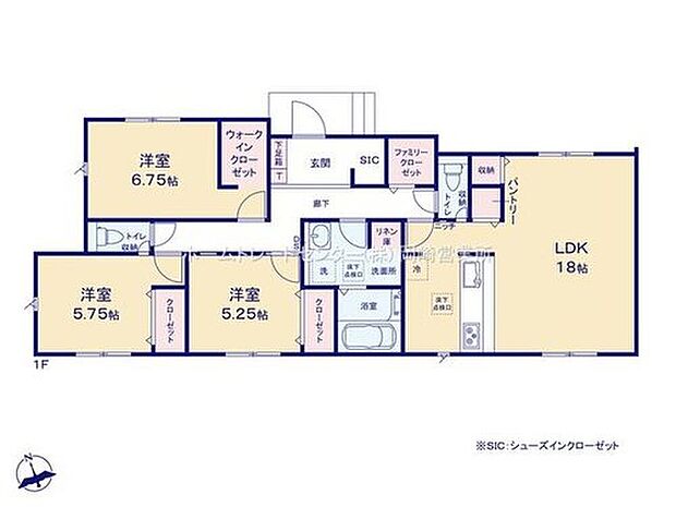 【3LDK】子育て中にも老後の生活にも生活しやすい平屋建て☆対面式キッチンからはリビングで過ごす家族の様子がわかり安心です◎家事動線がスムーズな水回り集約設計です♪
