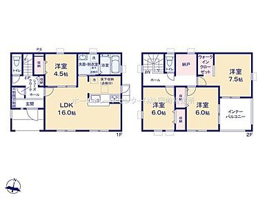 リビングには洋室が隣接☆リビングと一体利用が可能です♪２階居室は全て６帖以上でゆったり過ごせます♪◎大型収納スペース付き☆奥行きのあるバルコニーは多用途に使用できます♪ 