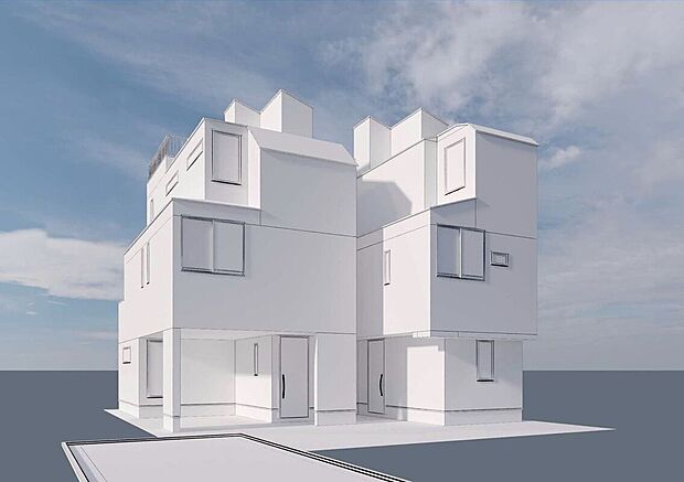 【外観パース図】【完成イメージパース】