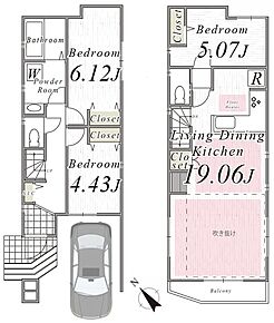 (A号棟)、価格8980万円、3LDK、土地面積76.81m2、建物面積90.92m2 