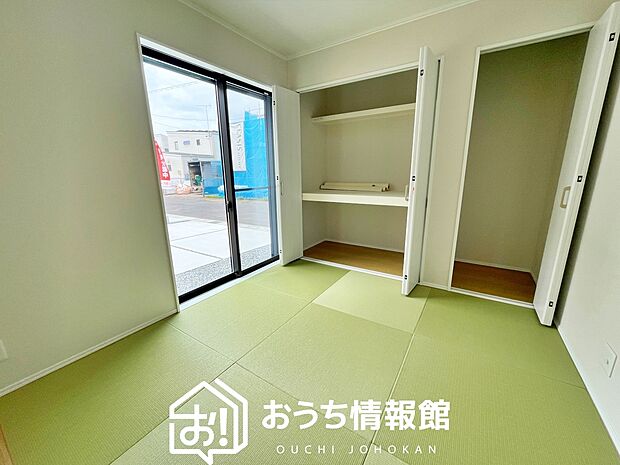 【現地写真（和室）】大壁仕様の新和室。くつろぎの空間です。