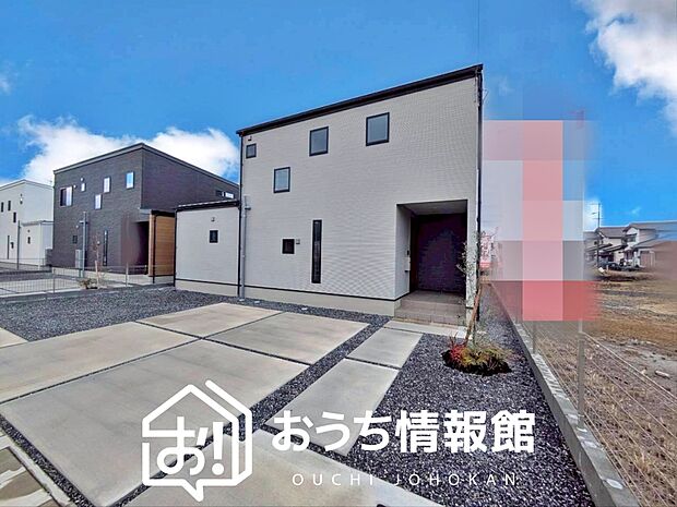 【現地写真（外観）【Ｇ号地】】軽くて火災に強い屋根材を採用し、地震時の建物への負担や揺れを軽減しています。