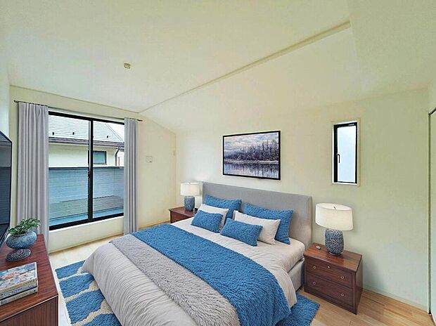 【Room：5号棟】
水回りが集約された家事効率の良いプラン！
本画像はCGで作成しており、実際に現地に家具は配置しておりません。また、価格に家具は含まれません。