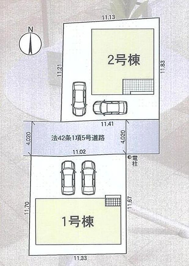 カースペース2台分♪お車から玄関までの距離が近いのでたくさんお買い物をした日も大丈夫♪