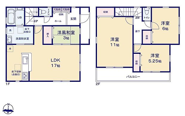 (3号棟)、価格2880万円、4LDK、土地面積131.61m2、建物面積101.84m2