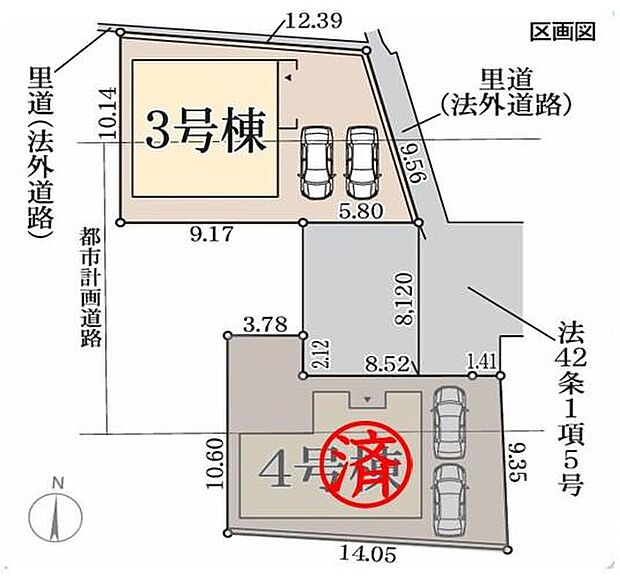 ≪区画図≫
近鉄田原本線「箸尾」駅まで徒歩3分♪お車は並列で2台駐車可能☆小学校まで徒歩10分でお子様の通学も安心です☆