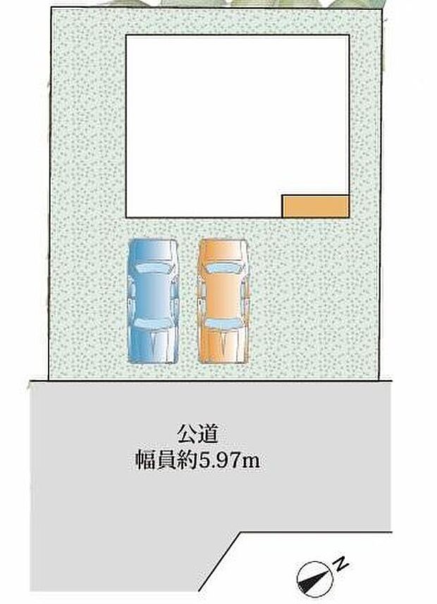 カースペース2台分ご用意ございます(車種によります)♪ご家族分の自転車を駐輪したり、お客様用の駐車スペースとしてもお使いいただけます♪