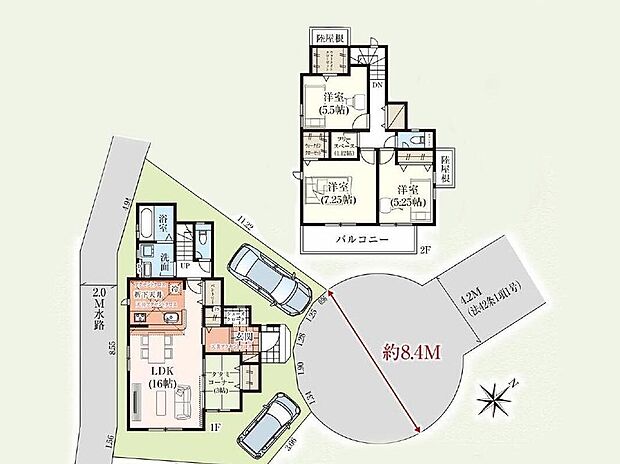 【3LDK】●調味料や家電をしまっておくのに重宝するパントリー付き♪
●自然なコミュニケーションを育むリビングスルー階段！
●ほっと一息つけるタタミコーナーもございます♪