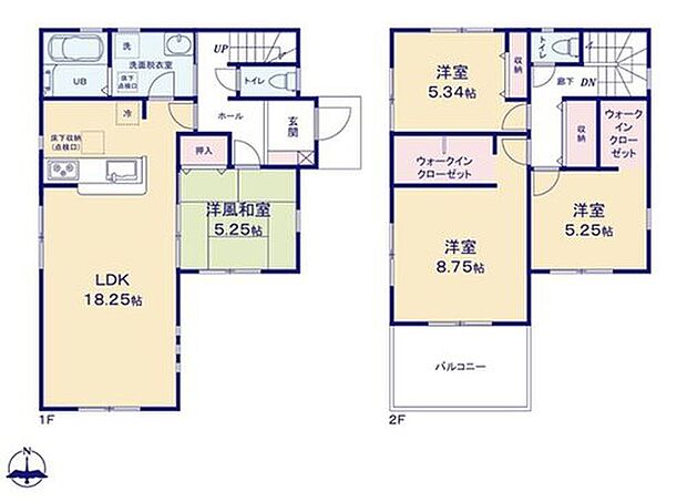 【4LDK】●18帖超の開放的なリビング!ご家族でゆっくりと寛げる空間♪
●キッチン横には寛ぐにも最適な和室。お昼寝スペースにもなります♪
●WICを2部屋に設置!広々ワイドインナーバルコニー♪