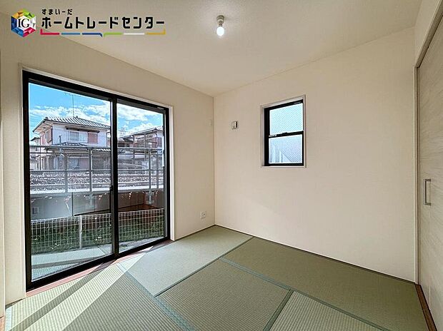 【リビング以外の居室】あると落ち着く『和室』付♪家事の休憩スペースやお子様のお昼寝スペースとしても活躍します♪