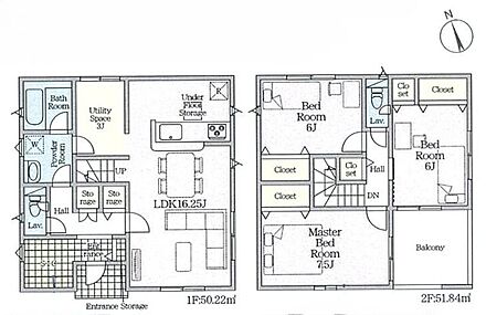 ◇対面式キッチン＋リビングイン階段♪ご家族とのコミュニケーション重視の設計です♪◇玄関に広々SIC付き♪
◇LDKのユーティリティスペースは窓付き！作業スペース＆収納のスペースに最適です♪ 
