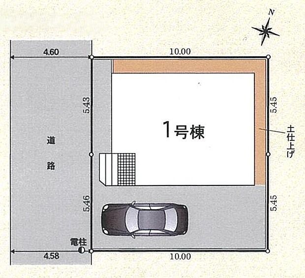 【【区画図】】ゆとりの広さがございますので、庭スペースも勿論、確保♪お子様の遊び場としてや、ガーデニングなどいろいろと楽しみが増えそうです♪