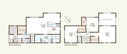 ◇玄関ホールにはファミリークローゼット完備♪ご家族分のコートなどの収納スペースとしても、ちょっとした作業スペースとしてもお使いいただけます♪
◇大容量WICを2部屋に完備でいつでも居住空間スッキリ☆ 
