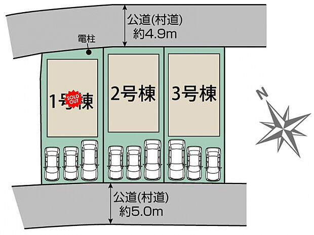 読谷村波平2期3棟 区画図