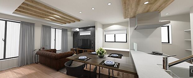 【室内イメージパース】
・ZEH水準省エネ住宅
・耐震等級 最高等級取得