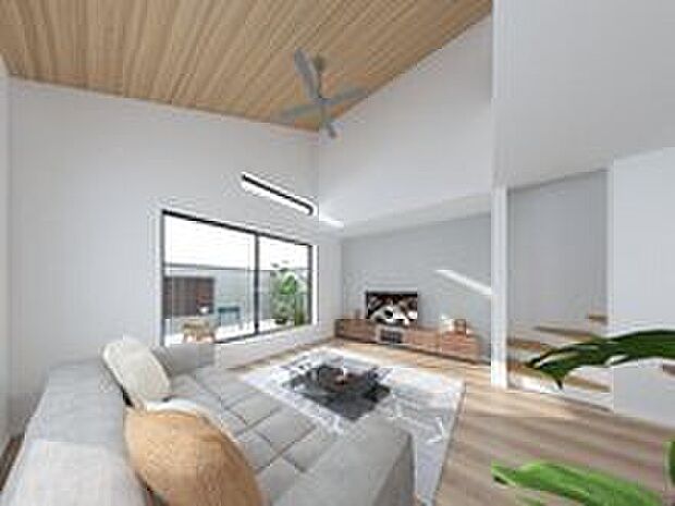 【建物プラン例（1号地）】建物価格　2000万円(税込)
※イメージパース