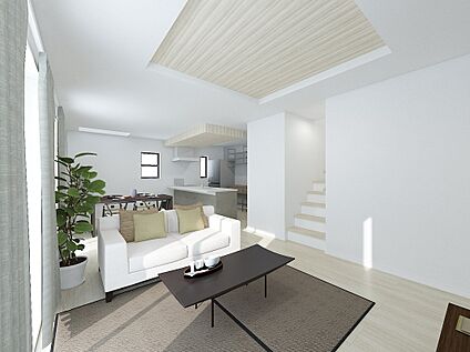 1号地建物プラン LDK完成予想図