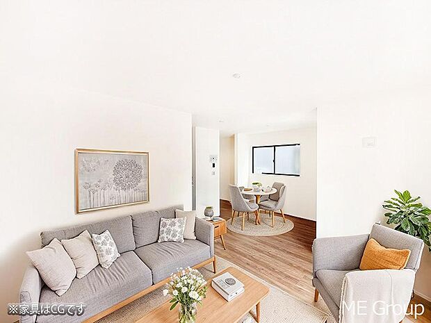 ■くつろぎと笑顔が集まる、心温まるリビング