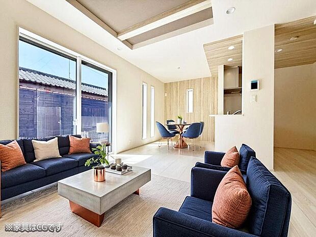 ■くつろぎと笑顔が集まる、心温まるリビング