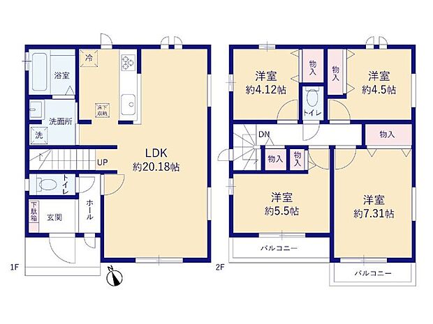 【4LDK】F号棟