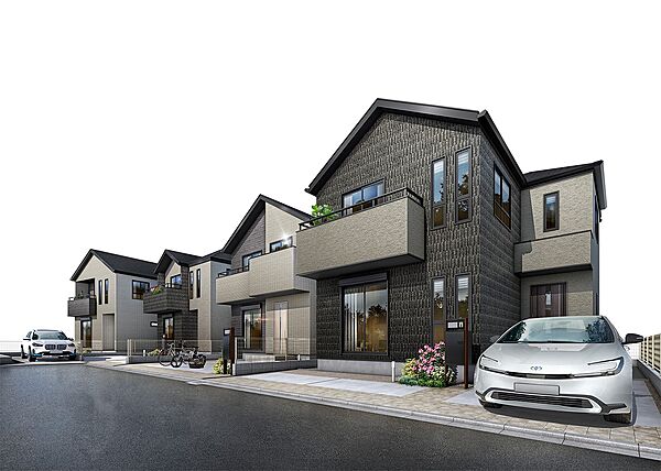 都市の快適さと穏やかな暮らしを両立。鷺沼・北山田の2駅が利用可能な落ち着いた低層住宅エリアに、ZEH水準の高断熱・省エネルギー性能と制震ダンパーを備えた全15邸が誕生。  