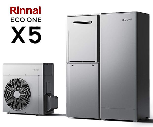 【【Rinnai】ハイブリッド給湯・暖房システム「エコワン」】ガスと電気、それぞれのメリットを活かし賢く給湯・暖房。暮らしをより快適にし、家計にも優しい次世代の給湯器です。ハイブリッドシステムの為、災害に対しても高いレジリエンス性も備えています。
