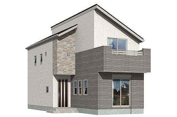 【完成予想図(外観)】3号棟｜  ※実際の色・仕様と異なる場合があります。