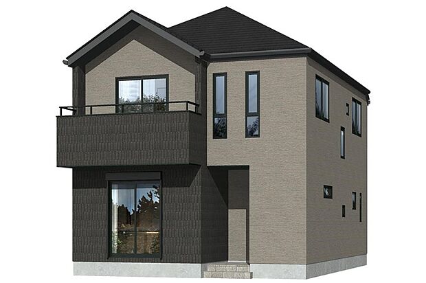 【完成予想図(外観)】4号棟｜  ※実際の色・仕様と異なる場合があります。