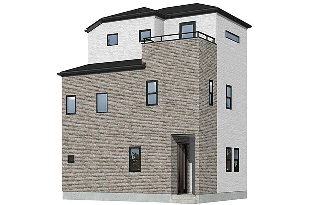 【完成予想図(外観)】6号棟| ※実際の色・仕様と異なる場合があります。