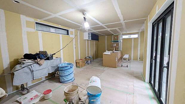 広々19帖のLDK！LDKには床暖房を完備！
（現地：2026年３月撮影）