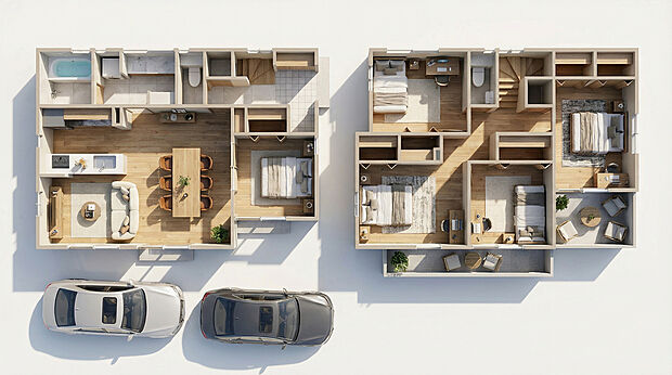 【5LDK】※あくまでイメージの家具、レイアウトとなります。