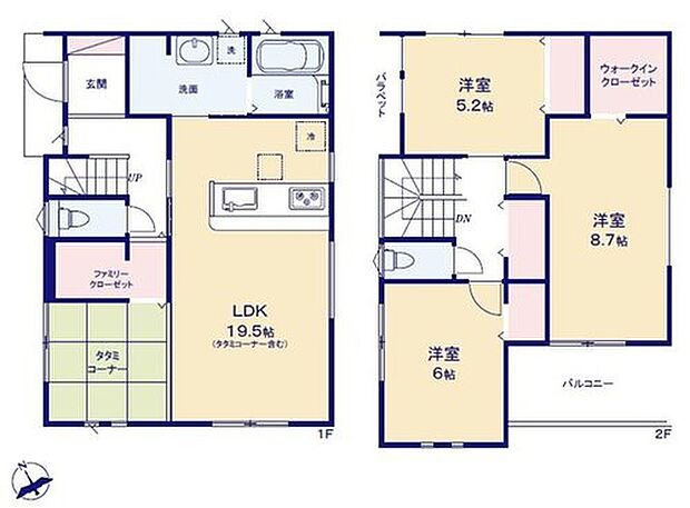 (1号棟)、価格3280万円、3LDK、土地面積162.84m2、建物面積100.04m2
