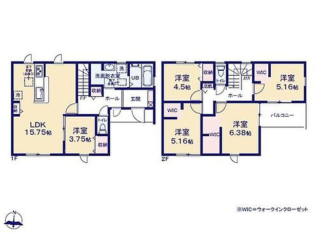 (3号棟)、価格2680万円、5LDK、土地面積163.22m2、建物面積105.79m2