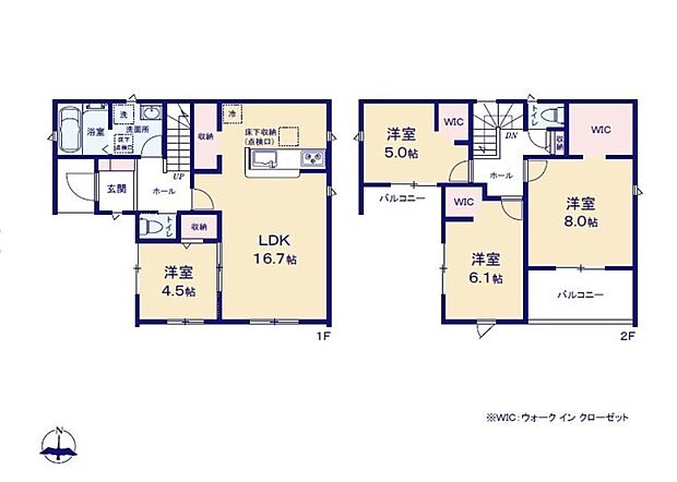 (1号棟)、価格3280万円、4LDK、土地面積195.79m2、建物面積101.33m2