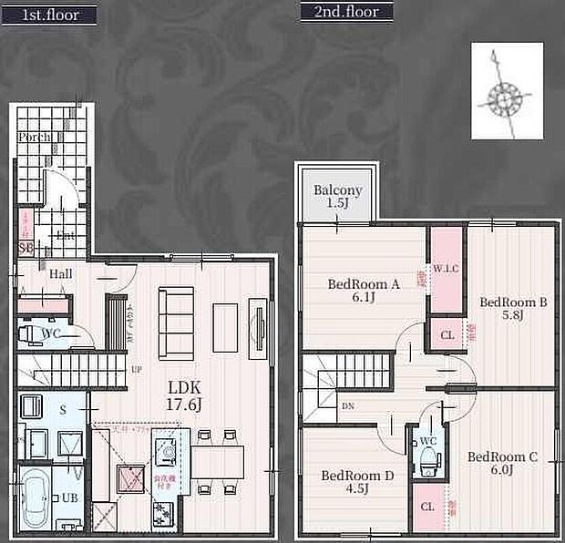 (１号棟)、価格3499万円、4LDK、土地面積100.02m2、建物面積95.22m2