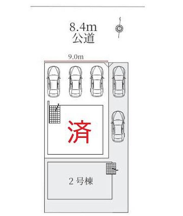 １号棟　契約済み
２号棟　３，５９９万円