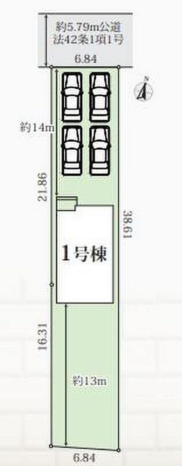 駐車４台可能♪
１号棟　３，２９０万円