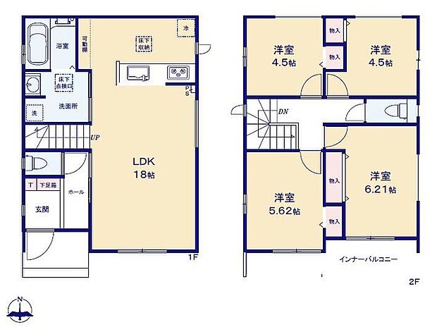 (A号棟)、価格2690万円、4LDK、土地面積99.7m2、建物面積91.2m2