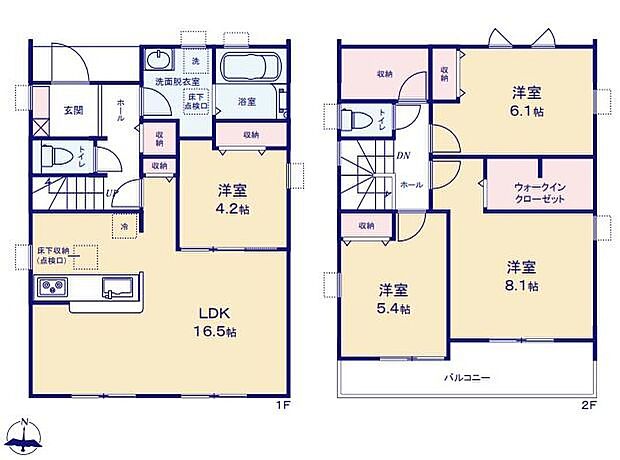 (1号棟)、価格2880万円、4LDK、土地面積139.83m2、建物面積100.2m2