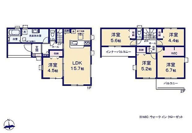 (1号棟)、価格2590万円、5LDK、土地面積191.35m2、建物面積111.79m2