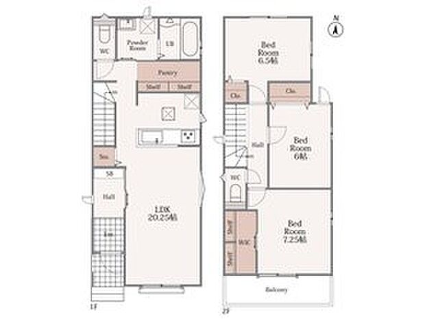 (A号棟)、価格3190万円、3LDK、土地面積102.97m2、建物面積96.28m2