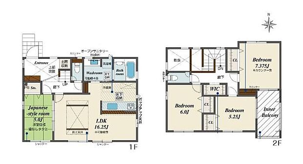 (1号棟)、価格2950万円、4LDK、土地面積155.43m2、建物面積107.85m2
