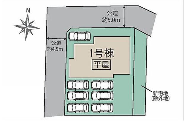 【区画図】１号棟　３，０９８万円